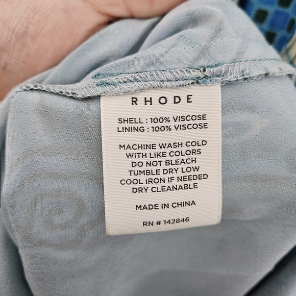 Rhode Phoenix Printed Midi Dress in Aquatic Bloom NWT - Picture 11 of 11